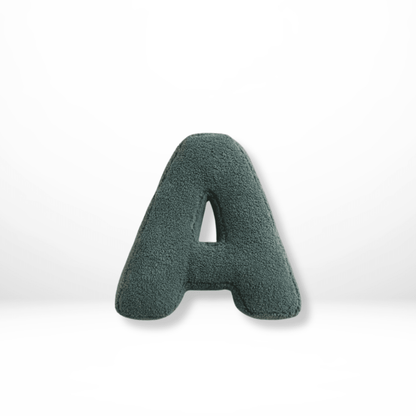 Velvet Alphabet Throw Pillow — Letters A to Z