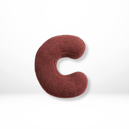 Velvet Alphabet Throw Pillow — Letters A to Z