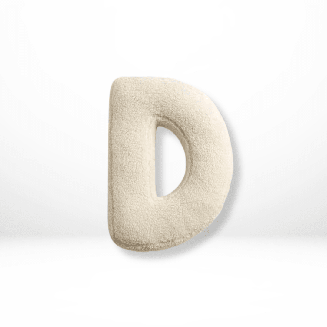 Velvet Alphabet Throw Pillow — Letters A to Z