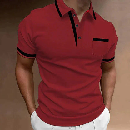 Men's Cotton Polo — Smart-Casual Short Sleeve