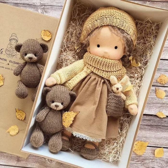 Handmade Waldorf Wool Doll — Soft and Natural