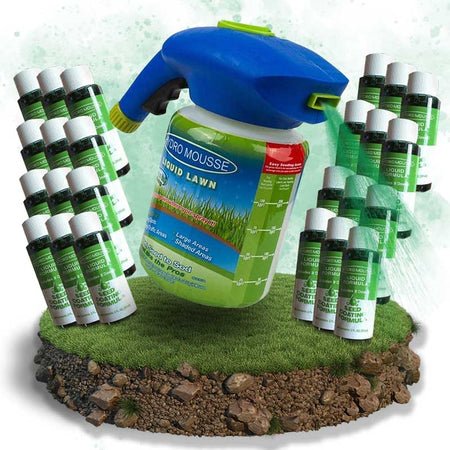Liquid Lawn Spray Grass Seed Kit — Easy Patch Repair