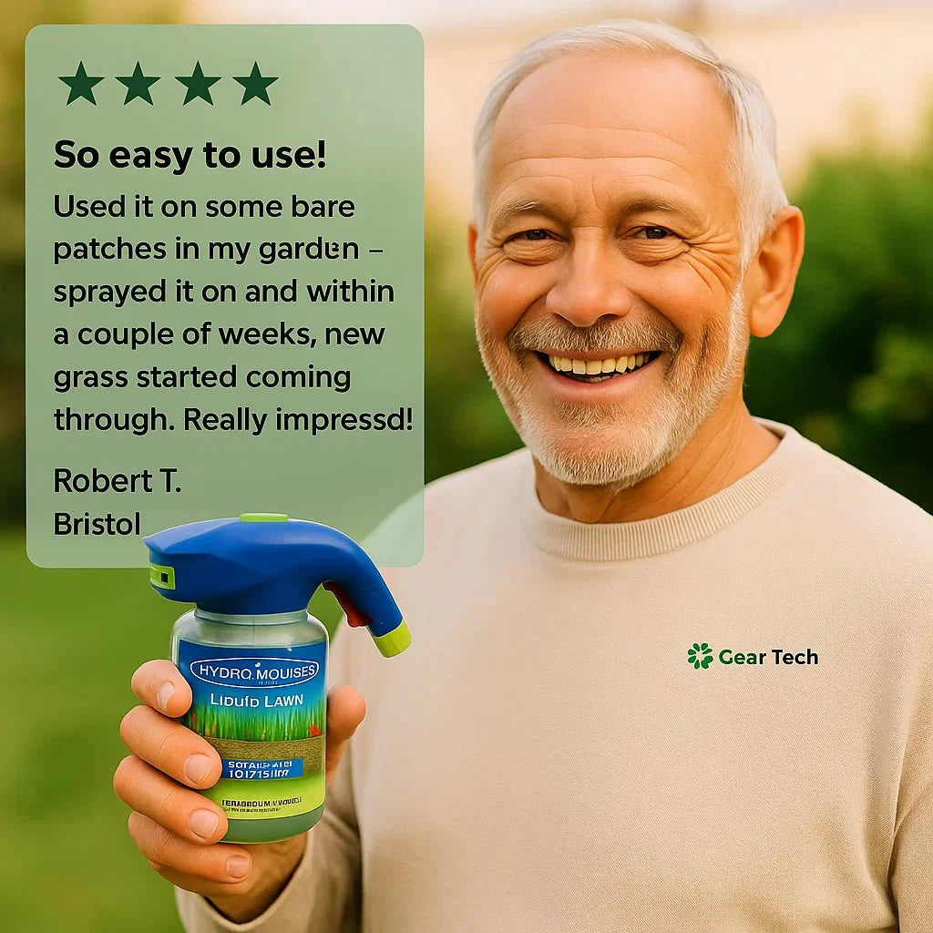 Liquid Lawn Spray Grass Seed Kit — Easy Patch Repair