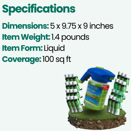 Liquid Lawn Spray Grass Seed Kit — Easy Patch Repair