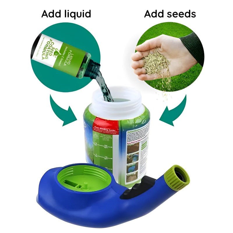 Liquid Lawn Spray Grass Seed Kit — Easy Patch Repair