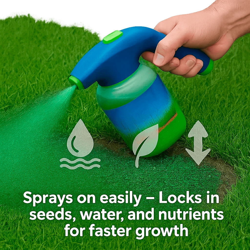 Liquid Lawn Spray Grass Seed Kit — Easy Patch Repair