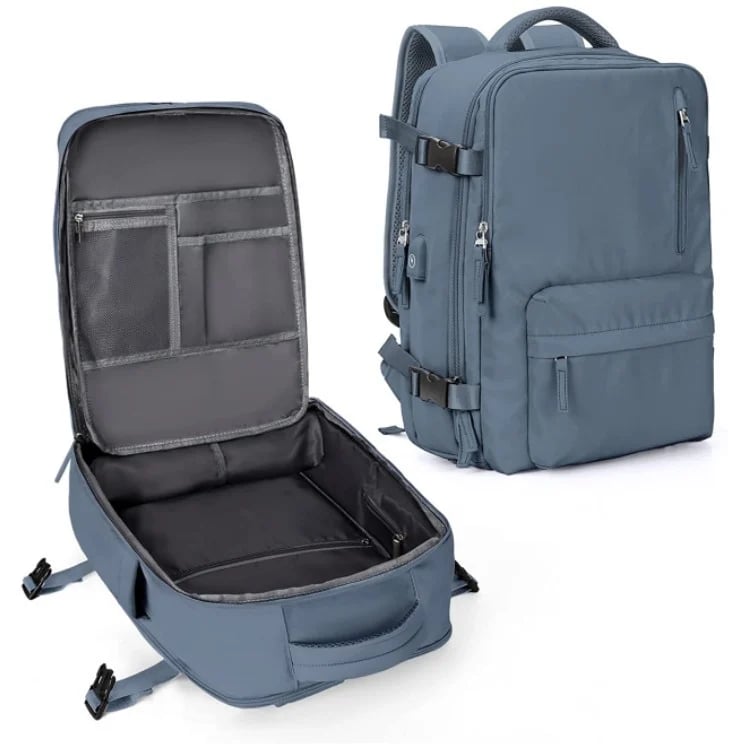 35L Women's Travel Backpack — Waterproof with USB Port