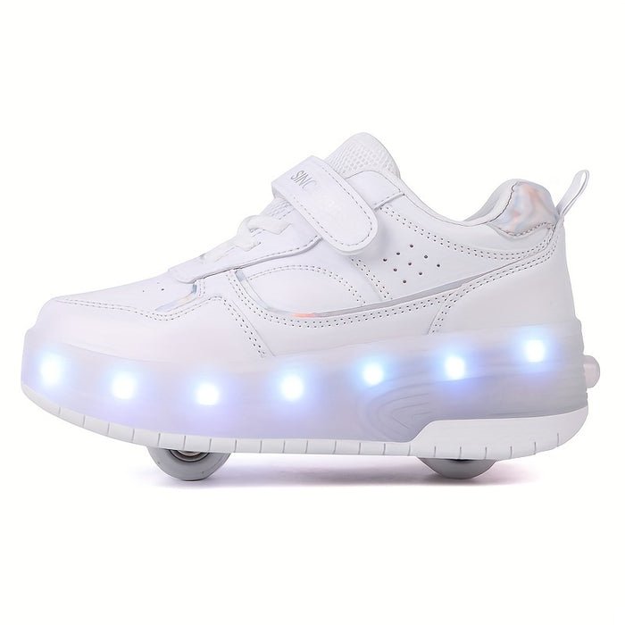 LED Sneakers — Retractable Wheels for Kids