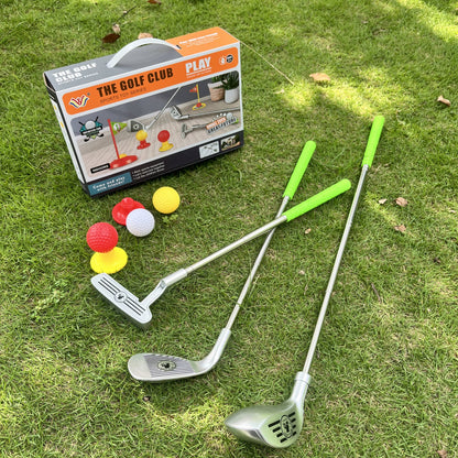 Kids Golf Set — Adjustable Clubs with Holes & Balls