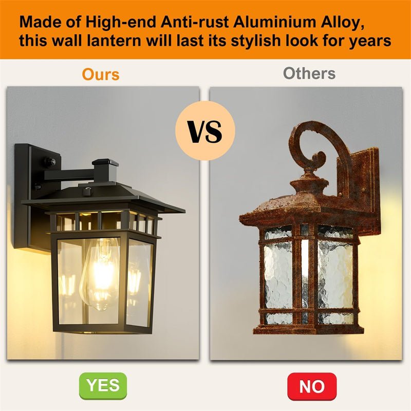 Waterproof E27 Aluminum Outdoor Wall Lantern