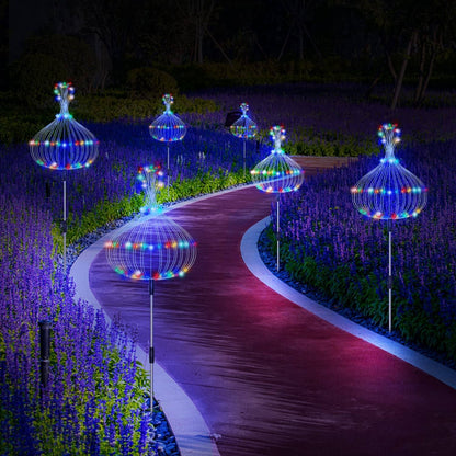 Solar Firework Garden Light — Waterproof 120-LED Display