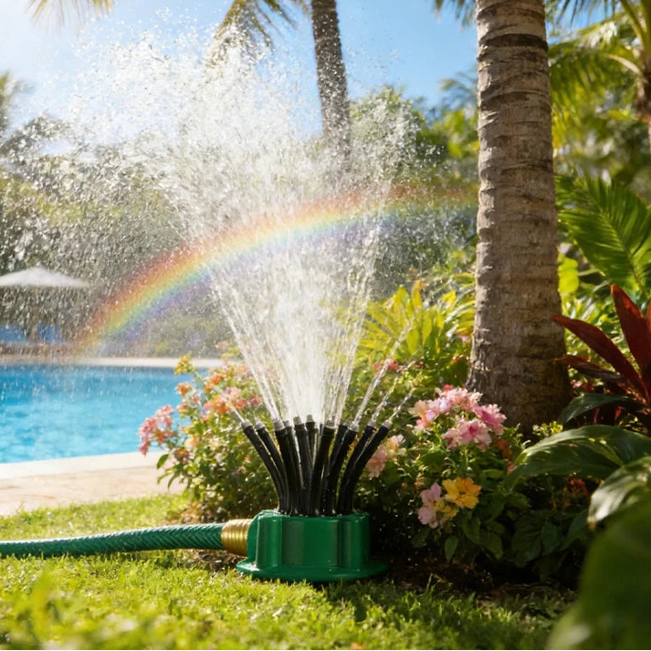 Multi-Head 360° Automatic Garden Sprinkler