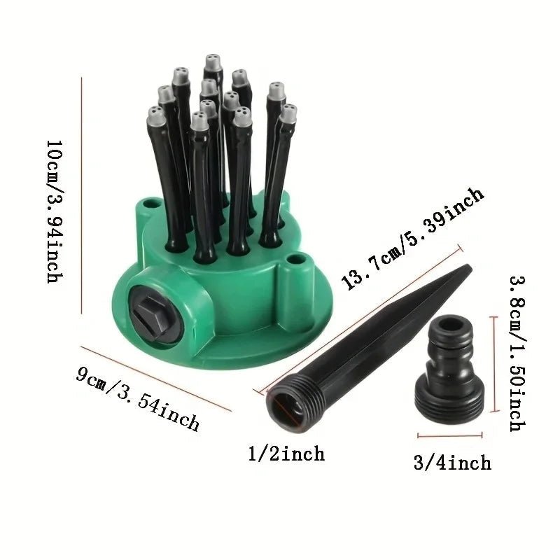 Multi-Head 360° Automatic Garden Sprinkler