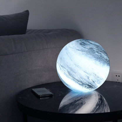 Glass Moon Lamp — 16 Colors with Remote Control