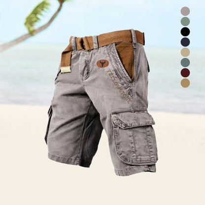 Men's Cotton Cargo Shorts — Six-Pocket Utility