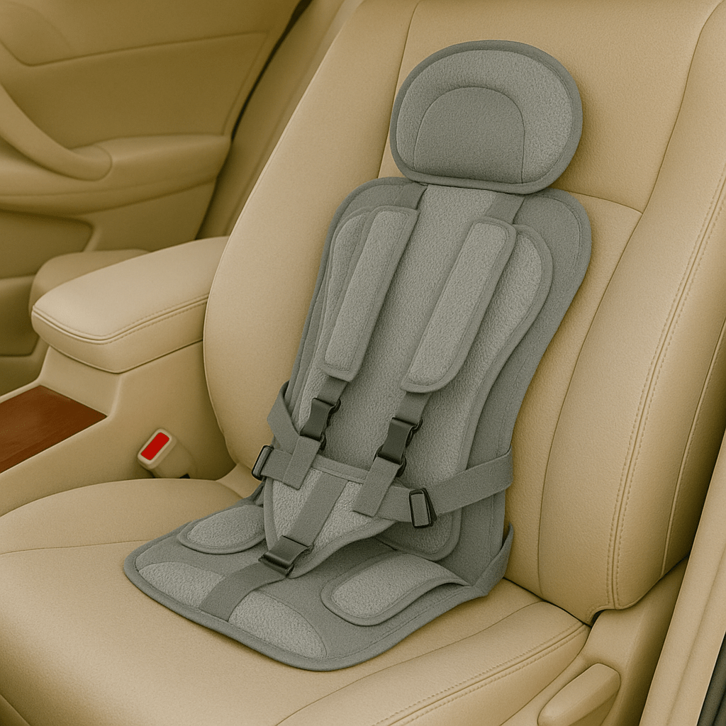 Portable Folding Car Seat — 5-Point Harness Travel