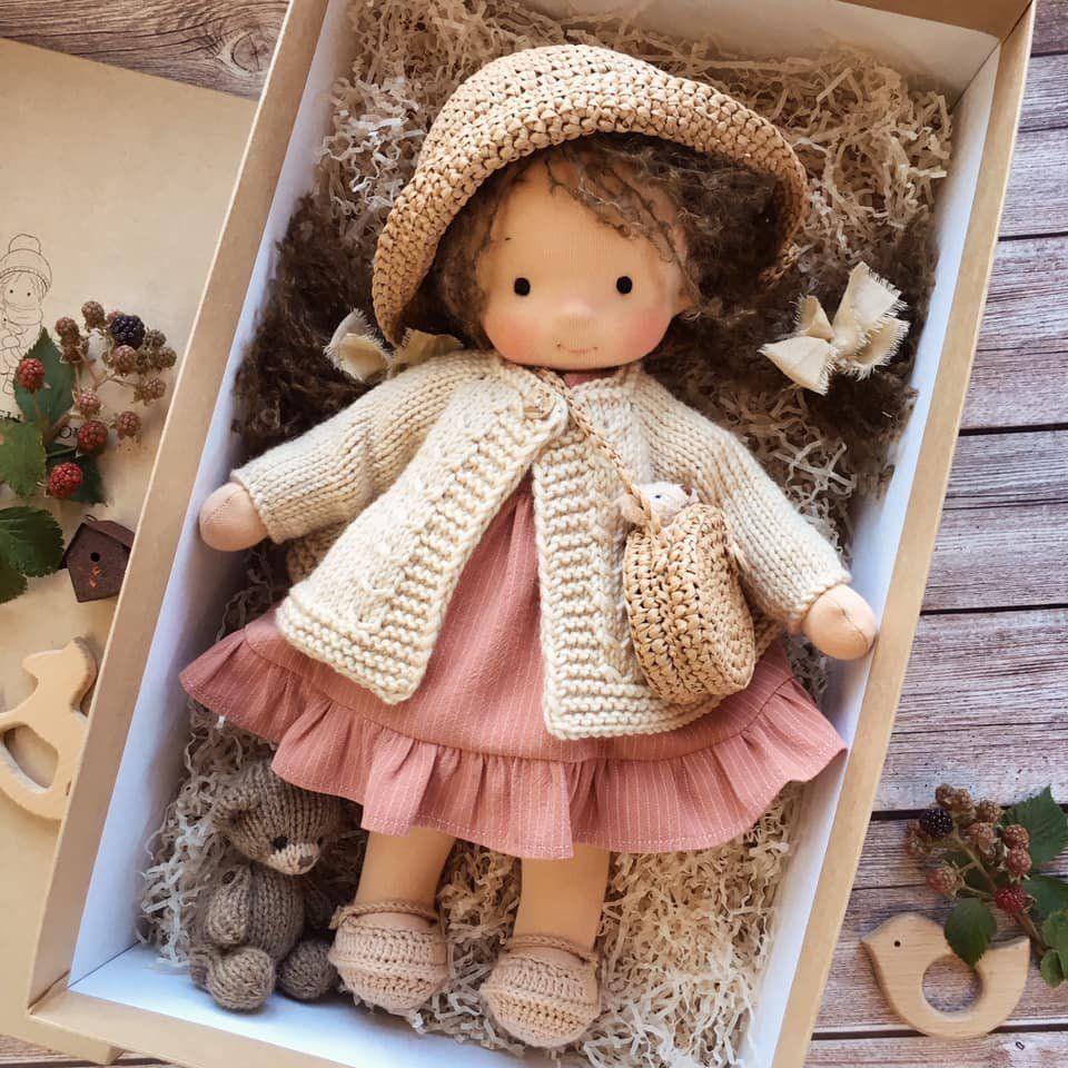 Handmade Waldorf Wool Doll — Soft and Natural