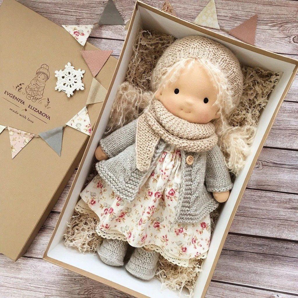 Handmade Waldorf Wool Doll — Soft and Natural