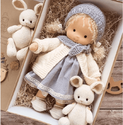 Handmade Waldorf Wool Doll — Soft and Natural