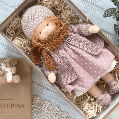 Handmade Waldorf Wool Doll — Soft and Natural
