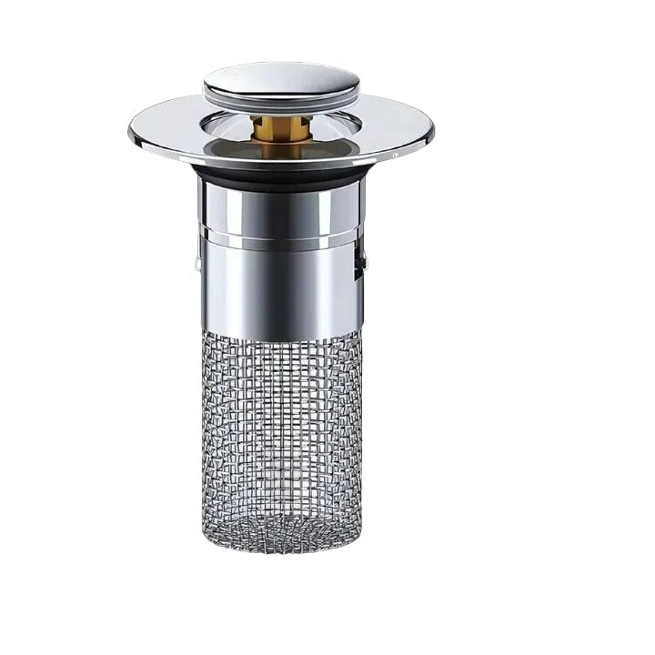Pop-Up Sink Stopper With Anti-Odor Filter Strainer