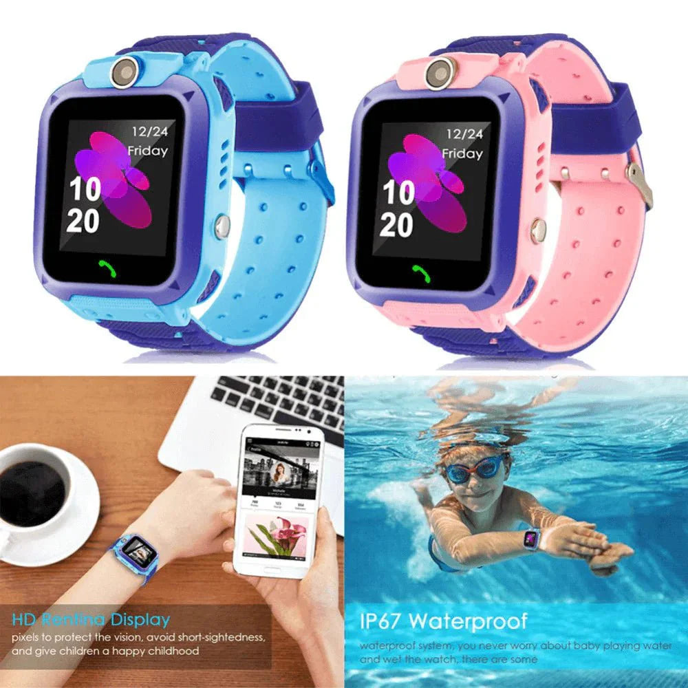 Kids GPS Smartwatch — Waterproof with SOS & School Mode