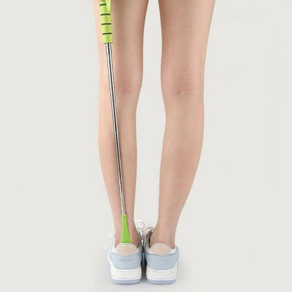 Telescopic Stainless Steel Shoe Horn With Grip