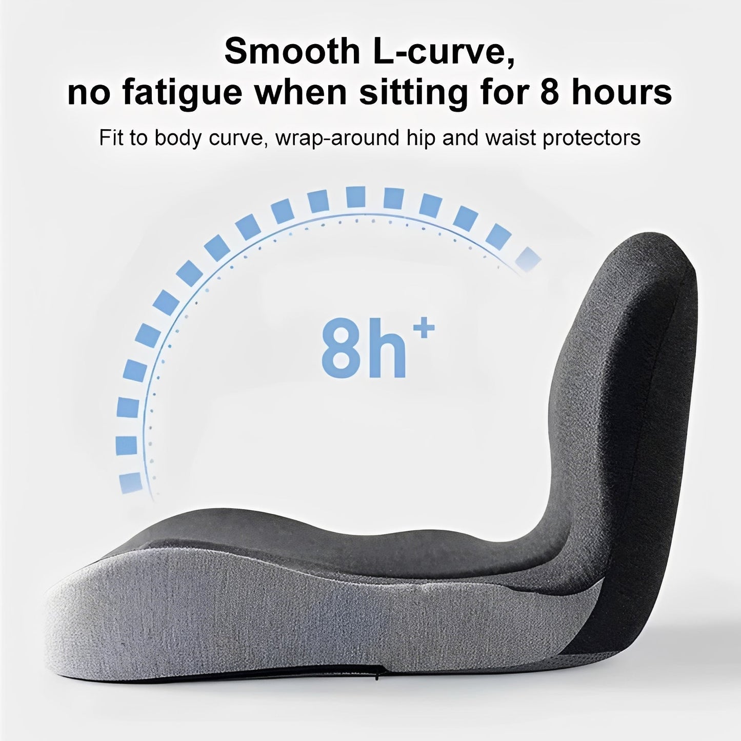 Ergonomic Memory Foam Cushion With Lumbar Support