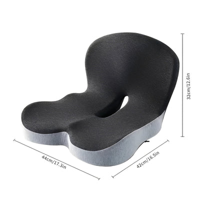 Ergonomic Memory Foam Cushion With Lumbar Support