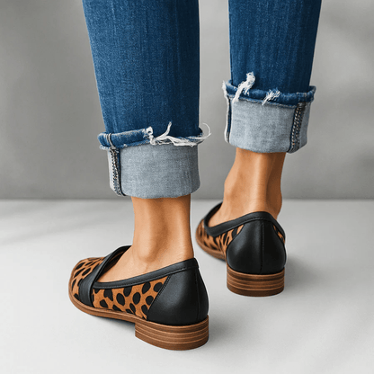 Women's Orthopedic Leather Loafers — Slip-On Comfort