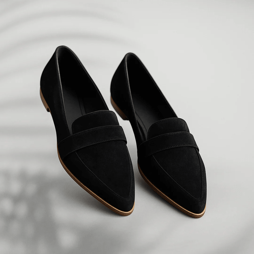 Women's Orthopedic Leather Loafers — Slip-On Comfort