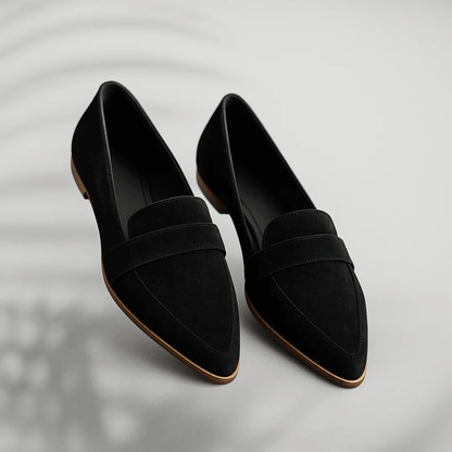 Women's Orthopedic Leather Loafers — Slip-On Comfort