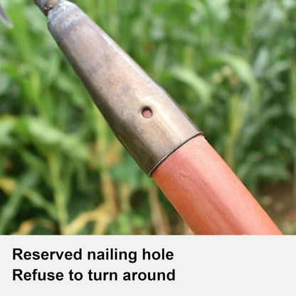Steel Weeding Rake — Pulls Weeds Out by the Root