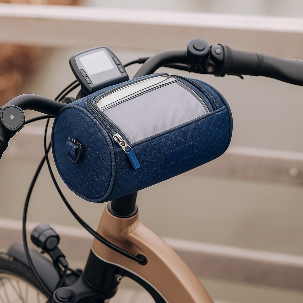 Bike Handlebar Bag — Waterproof Touchscreen Top