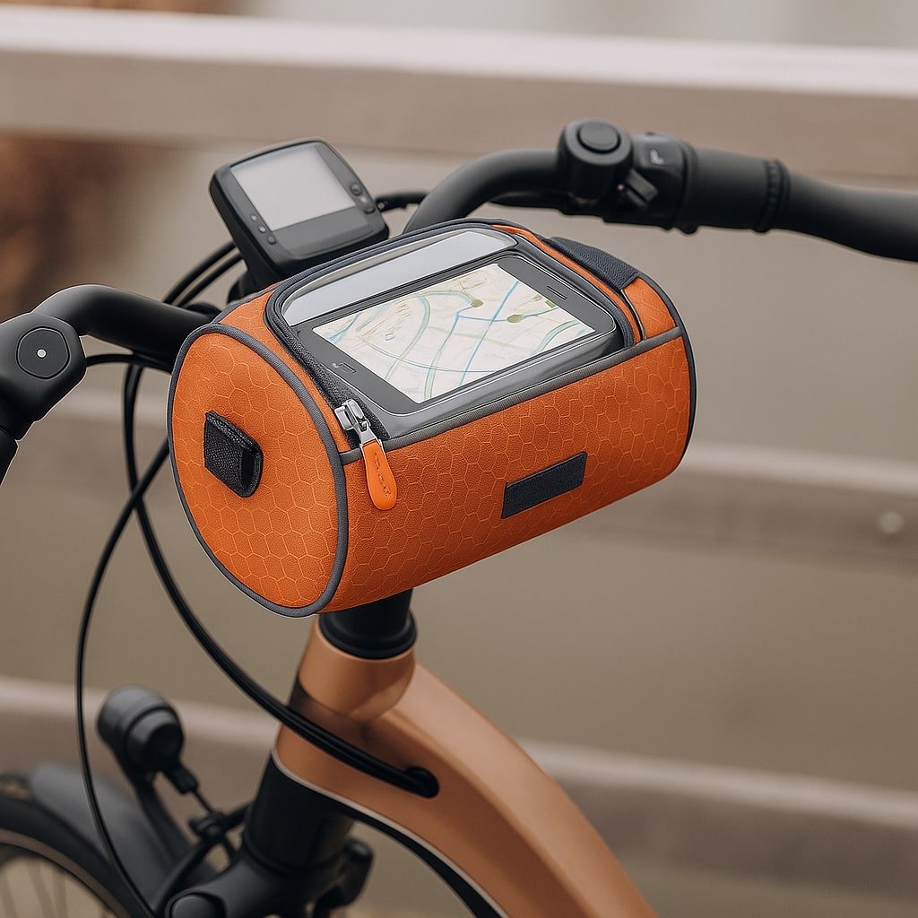 Bike Handlebar Bag — Waterproof Touchscreen Top