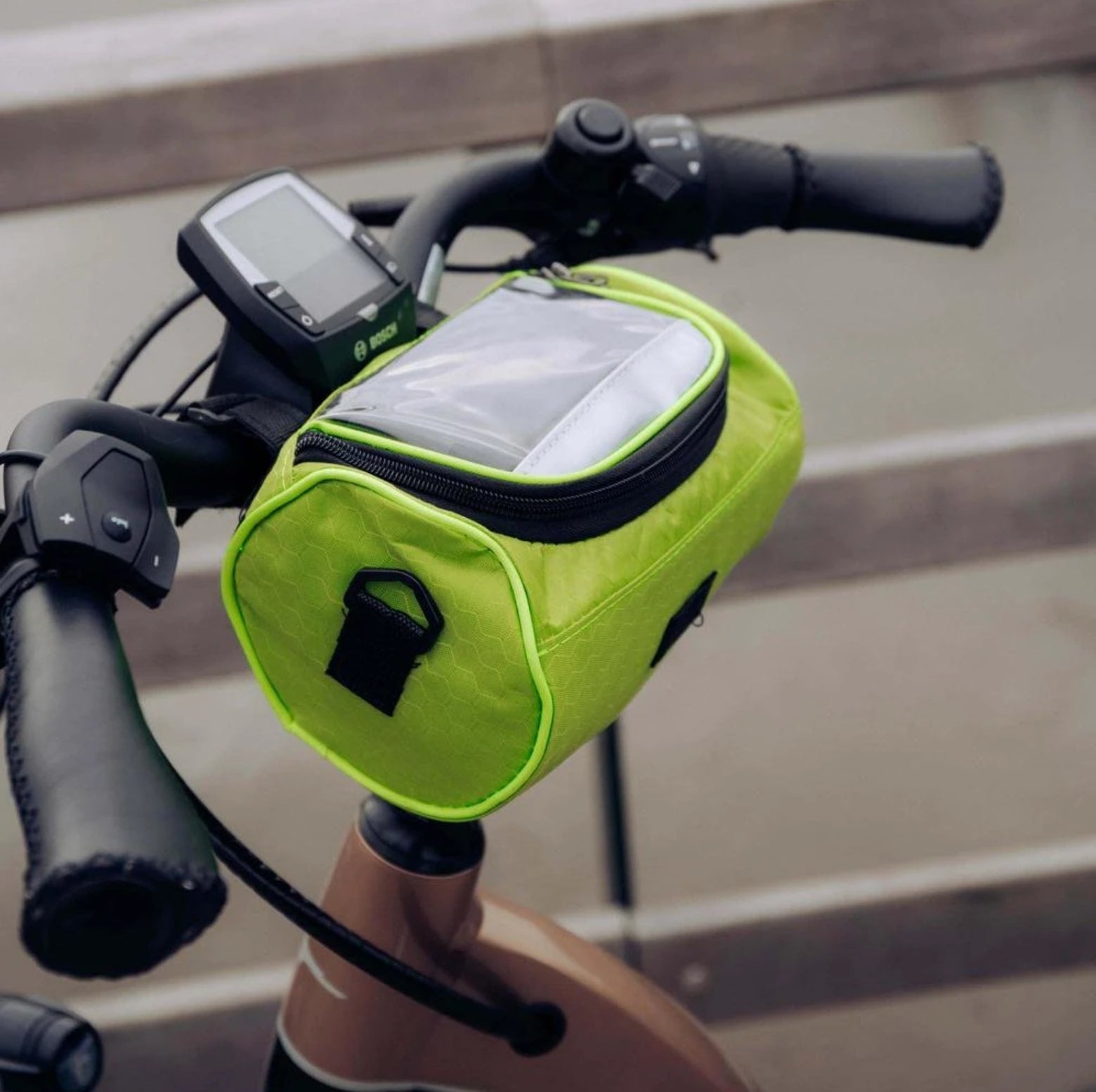 Bike Handlebar Bag — Waterproof Touchscreen Top