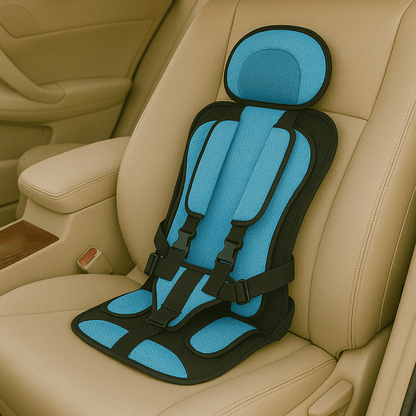 Portable Folding Car Seat — 5-Point Harness Travel