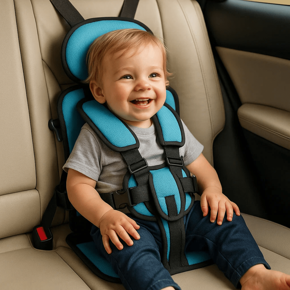 Portable Folding Car Seat — 5-Point Harness Travel