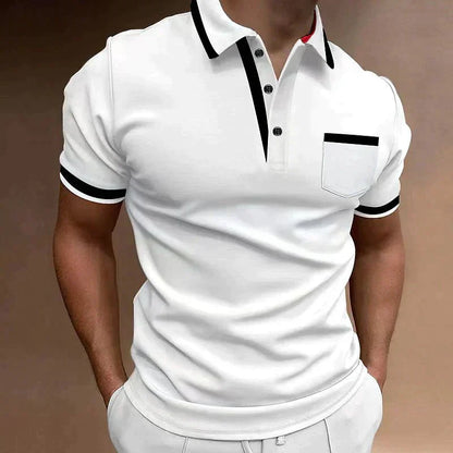 Men's Cotton Polo — Smart-Casual Short Sleeve