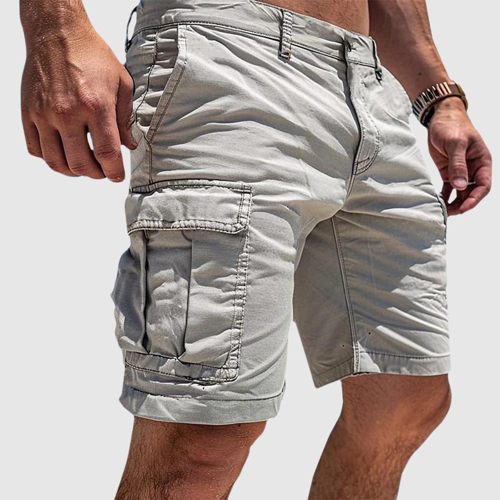 Men's Cargo Shorts — Knee Length with Side Pockets