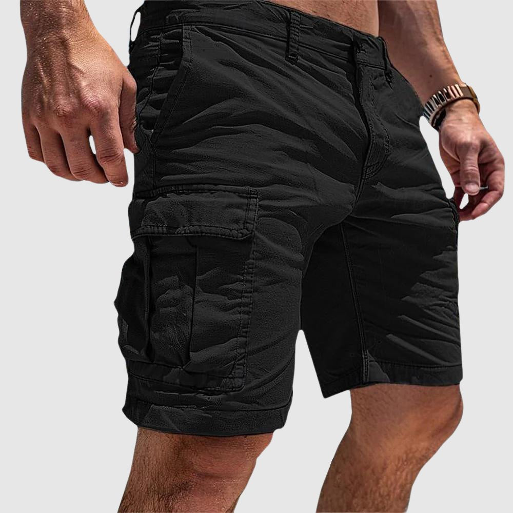 Men's Cargo Shorts — Knee Length with Side Pockets