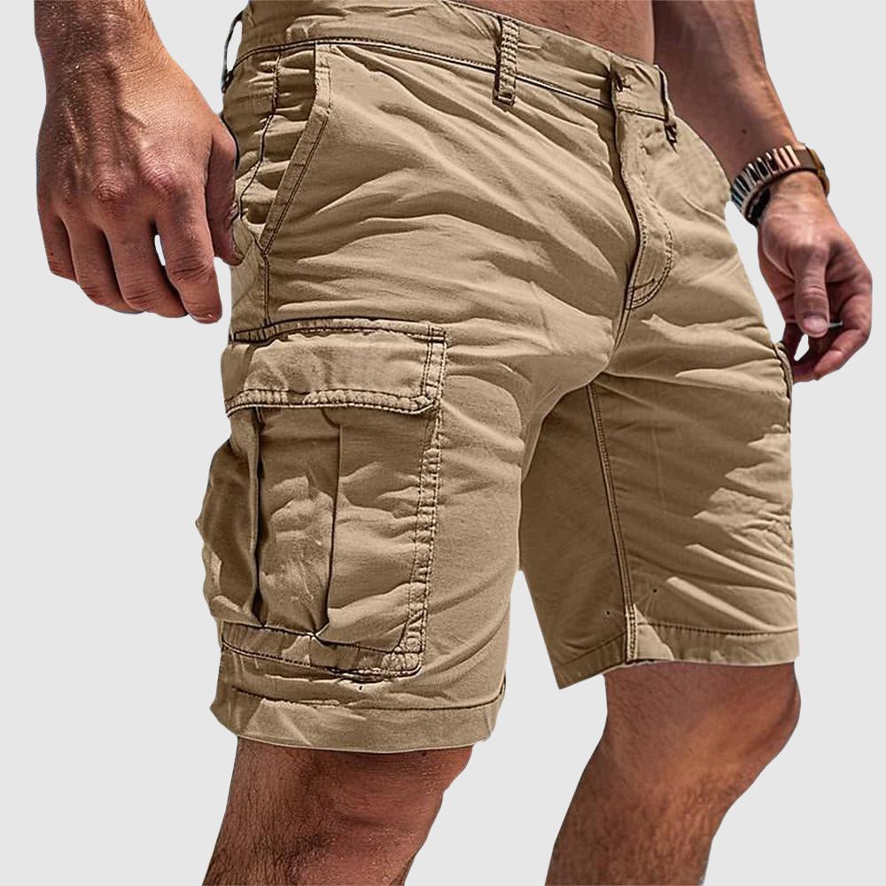Men's Cargo Shorts — Knee Length with Side Pockets
