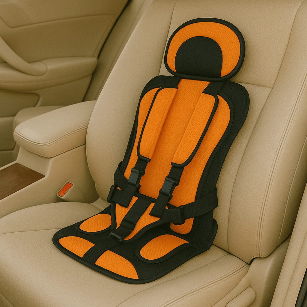Portable Folding Car Seat — 5-Point Harness Travel