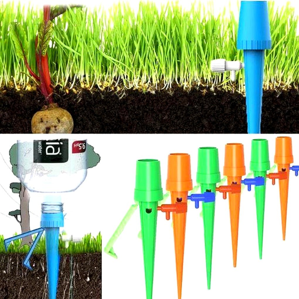 Automatic Plant Watering Spikes — Set of 12