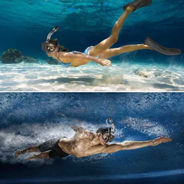 Foldable Snorkel Mask — 180 Panoramic Anti-Fog View