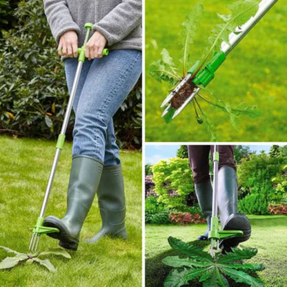 Manual Garden Weed Puller — Removes Roots Effortlessly
