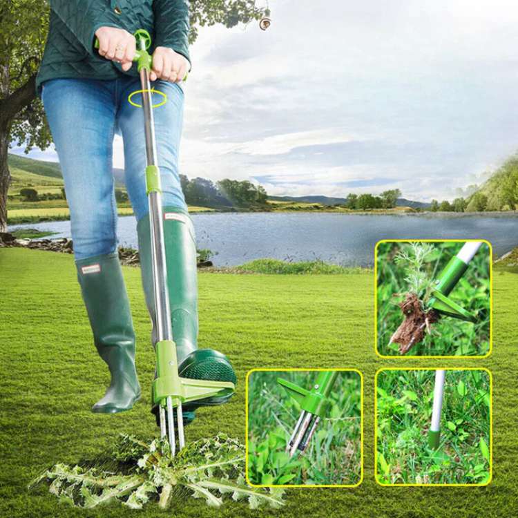 Manual Garden Weed Puller — Removes Roots Effortlessly