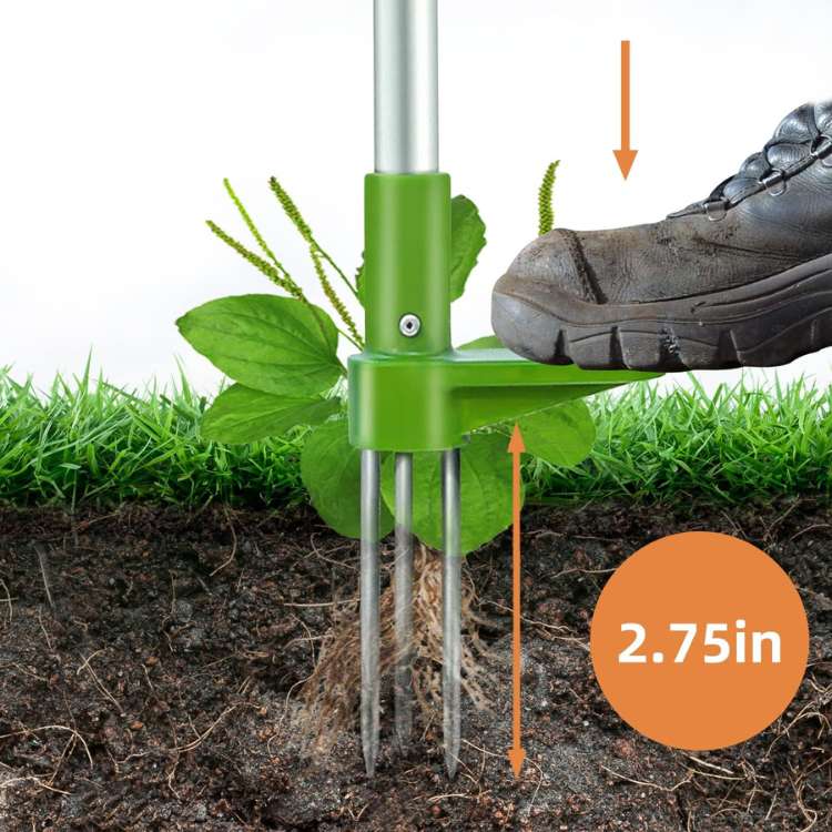 Manual Garden Weed Puller — Removes Roots Effortlessly