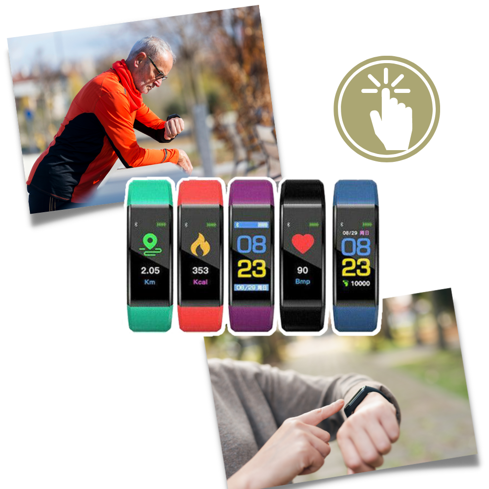 Senior Smartwatch — Heart Rate & Blood Pressure Tracking
