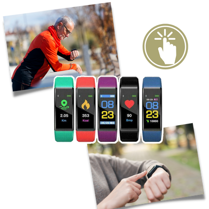 Senior Smartwatch — Heart Rate & Blood Pressure Tracking